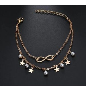 Fashionable Pearl Ankle Chain Beach Resort Style For Ladies Fashionable Ankle